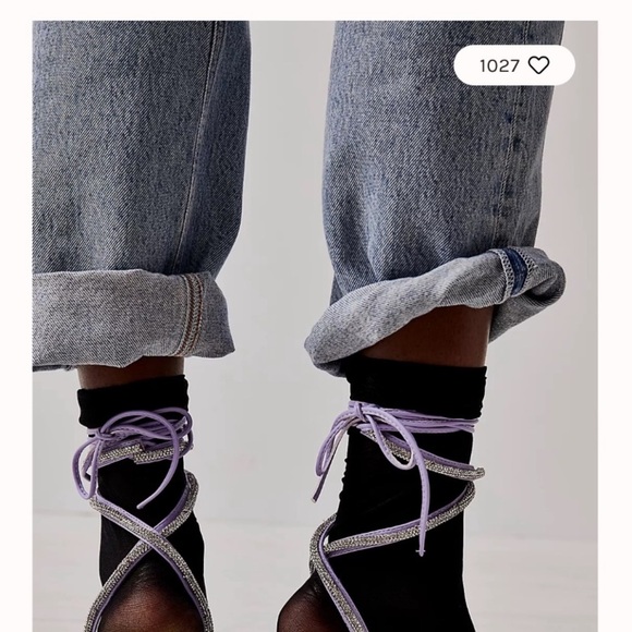 Jeffrey Campbell Juliet lilac lace up heels size 8.5 new without box - Picture 9 of 10